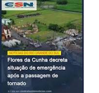 A prefeitura de Flores da Cunha informou que um ciclone ...