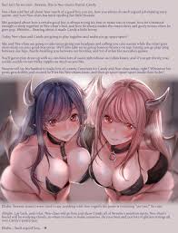 Be a good boy 😇 for your 💋succubus💋 and shell have to let her friends  have a chance to play with you too! [Wholesome][Succubus][2girls] :  rhentaicaptions