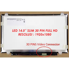 Layar tft lcd dengan led backlight 14 inci resolusi. Lcd Led 14 0 Inch Slim 30 Pin Lenovo Ideapad 330 14ast 330 14igm 330 14iikb Shopee Indonesia