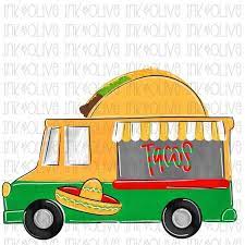 Watercolor Taco Truck Mexican Taco Tuesdays Digital Download Etsy In 2021 Taco Truck Tacos Inkjet Printing