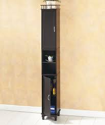 Black Bathroom Storage Cabinet Black 65 Slim Storage Cabinet Slim Storage Cabinet Bathroom Storage Cabinet Storage Cabinets