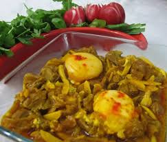 نتیجه تصویری برای خورش قیمه خلال و زرشک