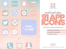 Coral Reef Ios 14 Iphone App Icons App Icon Iphone Apps Iphone