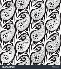 Black And White Paisley Pattern Black And White Paisley Pattern Paisley Pattern Black And White Block Printing Fabric