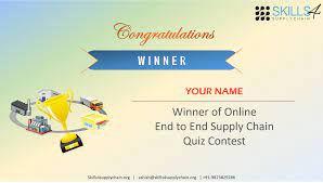 Quiz winner certy / to play this quiz, please finish.… 0. Supply Chain Quiz Winner Certificate Quiz Supply Chain Skills