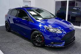 2013 63reg Ford Focus St 3 Performance Blue Full Black Leather Trim Satellite Navigation Bluetooth Phone Dab Radio Elect Ford Focus Ford Focus St Sell Used Car