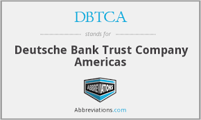 In 2015 total assets of deutsche bank trust company americas, s.e. Dbtca Deutsche Bank Trust Company Americas