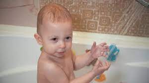 Newborns aren't super active, so they don't really sweat a lot throughout the day. 3 349 Baby Bath Stock Videos Royalty Free Baby Bath Footage Depositphotos