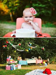 1st Birthday Celebration Birthday Decoration Ideas For Kids Fun Colorful Backyard First Birthday Hostess With The Mostess Backyard Birthday Parties Backyard Birthday Picnic Birthday Party