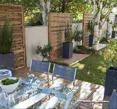 jolie cloture jardins terrasse jardin et dalle bois