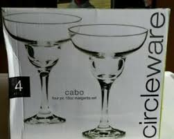 And not too tall and tippy. 4 Circleware Design Cabo 10oz Margarita Glasses Made In Saudi Arabia Ebay