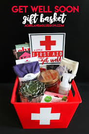 Get well gifts to wish your recipient a speedy recovery. Get Well Soon Gift Basket A Girl And A Glue Gun