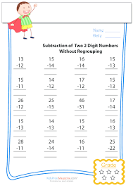 When they get the answer correct, a silly animated character dances and jumps around. Subtract Without Regrouping Two Digits 1 Kidspressmagazine Com