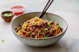Minced Pork Noodles With Hoisin Sauce Posh Journal This noodle recipe is so easy to make in just 20 minutes and is the perfect easy weeknight meal. minced pork noodles with hoisin sauce