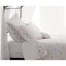 Housse de couette pur lin, pur coton ou coton biologique. Housse De Couette Bouton De Rose Col Soie Dim 160x210cm Nina Ricci Styles Interiors Sa