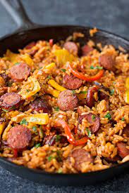 Sausage And Rice With Peppers Video Life Made Simple Recipe Recipes Stuffed Peppers Beef Recipes
