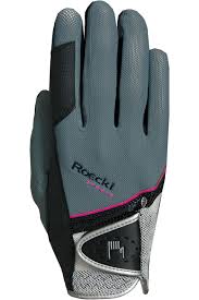 Roeckl Madrid Riding Gloves Grey Pink