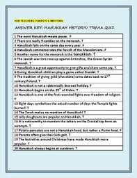 Break into teams or play as singles to show off your halloween trivia knowledge. Hanukkah History Trivia Quiz For Students Teachers Tpt