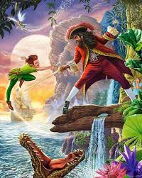 New Peter Pan And Captain Hook Fight Diamond Painting Kit Peter Pan Art Peter Pan Disney
