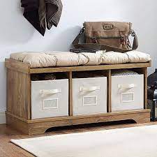 Forest Gate Entryway Storage Bench With Totes Bed Bath Beyond Storage Bench Seating Bench With Storage Wood Storage Bench