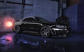 See more ideas about r32 gtr, gtr, nissan skyline gtr r32. Hd Wallpaper Nissan Skyline R34 Gtr V Black Car Night Wallpaper Flare