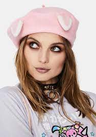 Always Catty Beret In 2021 Girl With Hat Beret Halloween Cat Ears