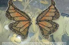 كيفية صنع رشمة الفراشة لتزيين القنادر بالخطوات خياطة و تفصيل how to make butterfly butterfly sketch butterfly