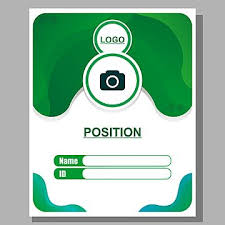  Green Id Card Template Vector Design Id Card Template Vector Design Template Id