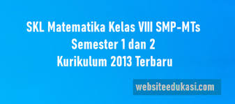 We did not find results for: Skl Matematika Kelas 8 Kurikulum 2013 Tahun 2021 2022