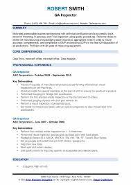 Check spelling or type a new query. Qa Inspector Resume Samples Qwikresume