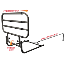 Combelle barrière de lit laquée 6. Barre De Lit Et Barriere Securisee Adulte Materiel Medical Bastide