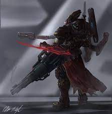 Heavy Gunner Erhard By Peterprime On Deviantart Futuristic Armour Space Fantasy Battle Armor