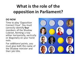 Add your answer and earn points. What Is The Role Of The Opposition In Parliament Ppt Download