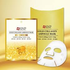 Snp Gold Collagen Ampoule Mask 10 Sheet Available Now At Beauty Box Korea