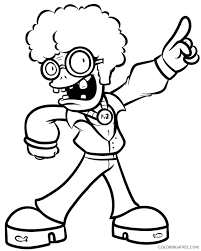 This fun pdf (digital) zombie coloring book is filled with gross and rotting zombie heads from the first zombie invasion of nyc in 1989. Plants Vs Zombies Coloring Pages The Dancing Zombie Coloring4free Coloring4free Com