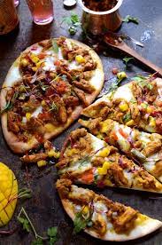 Chicken Korma Naan Bread Pizza With Mango And Tomato Salsa Naan Bread Pizza Chicken Korma Korma