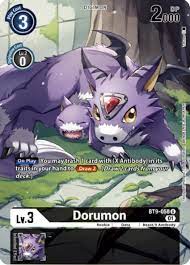 Dorumon (Digimon Royal Knights Card Set) - X Record - Digimon Card Game