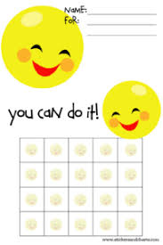 smiley face behavior charts for preschoolers