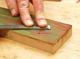 Stretch the leather over the tape. Wicked Sharp Popular Woodworking Magazine