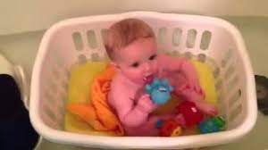 Bath With A Laundry Basket Youtube