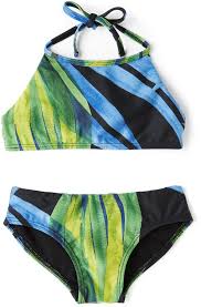 Louisa Ballou Ssense Exclusive Kids Black Green Halter Bikini Shopstyle Girls Swimwear