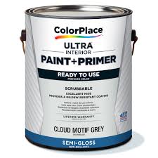 Get design inspiration for painting signup to become a paintperks member. Colorplace Ultra Interior Paint Primer Cloud Motif Gray 1 Gallon Semi Gloss Walmart Com Walmart Com