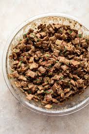 I used crispix cereal and next time i'll use a 12 oz box. Christmas Puppy Chow Recipe Salt Lavender