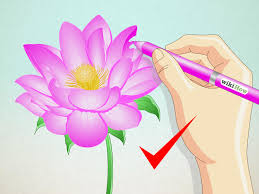 Use as templates for mosaics. How To Draw A Lotus Flower 7 Steps With Pictures Wikihow