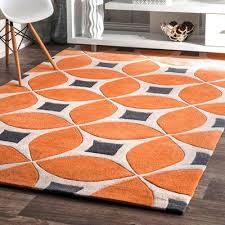 Sorrento Hand Woven Orange Area Rug Contemporary Area Rugs Handmade Area Rugs Orange Area Rug