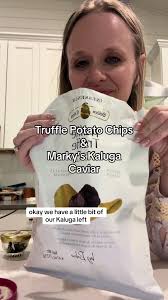 Exquisite Truffle Potato Chips & Marky’s Kaluga Caviar Delicacy