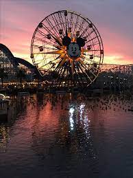Sunset at California Adventure. Photo by Anna Bells. | California  adventure, Disneyland, Happiest place on earth