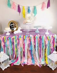 Table Skirt Unicorn Table Cover Unicorn Table Cloth Rainbow Unicorn Party Dec Rainbow Unicorn Party Decorations Rainbow Unicorn Party Unicorn Party Supplies