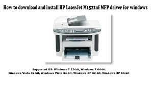 Printer and scanner software download. How To Download And Install Hp Laserjet M1522nf Mfp Driver Windows 7 Vista Xp Youtube