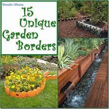 15 Unique Garden Border And Edging Ideas Garden Borders Recycled Garden Edging Landscape Edging